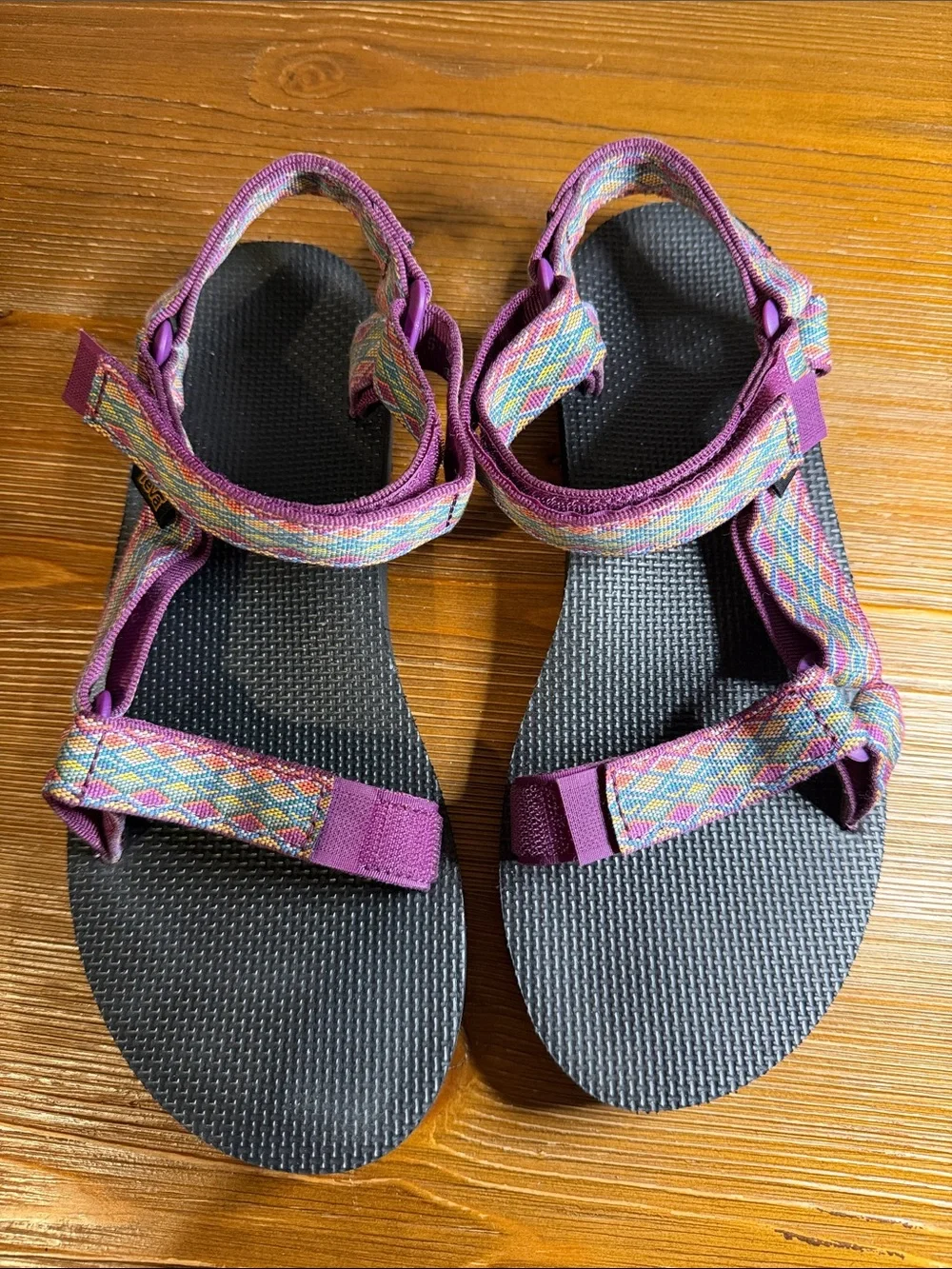 Teva Womens Original Universal Sandal Miramar Fade Dark Purple Multi Sz 10